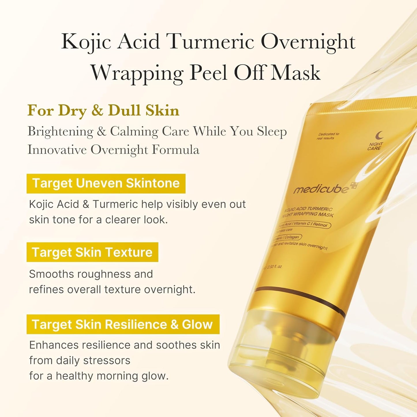 Kojic Turmeric Night Mask – Dark Spots & Hyperpigmentation Repair